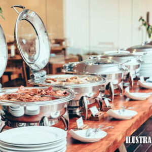 makan di restoran buffet